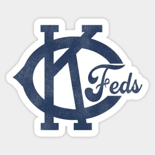 Defunct Kansas City Feds Baseball Team Sticker